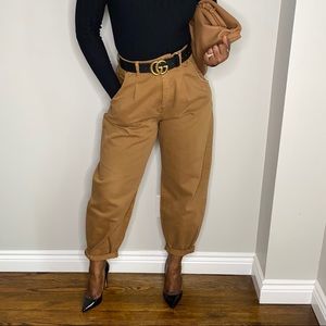 Zara New Woman Slouchy Darted Jeans